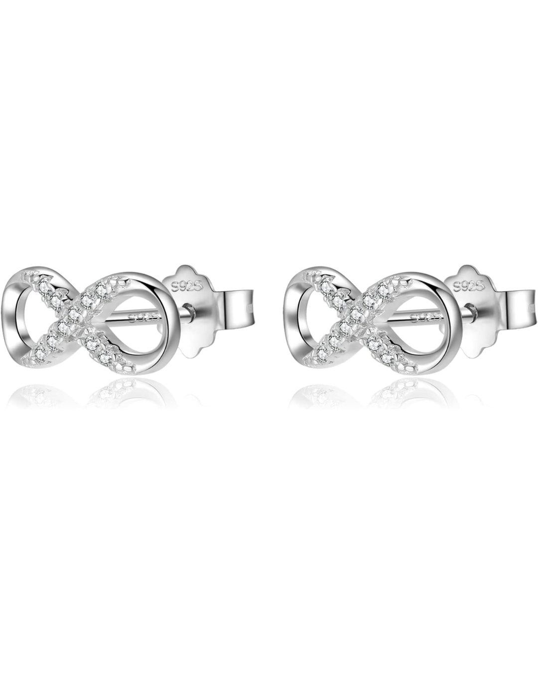 Aros de Boton Infinito reluciente