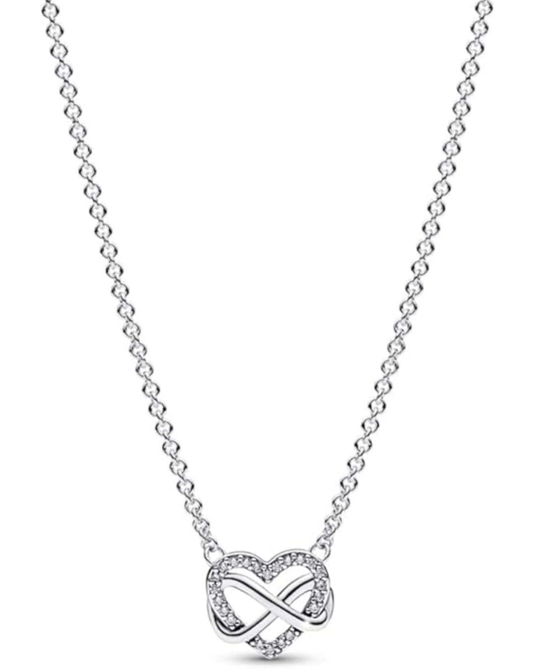 Corazón con infinito entrelazado