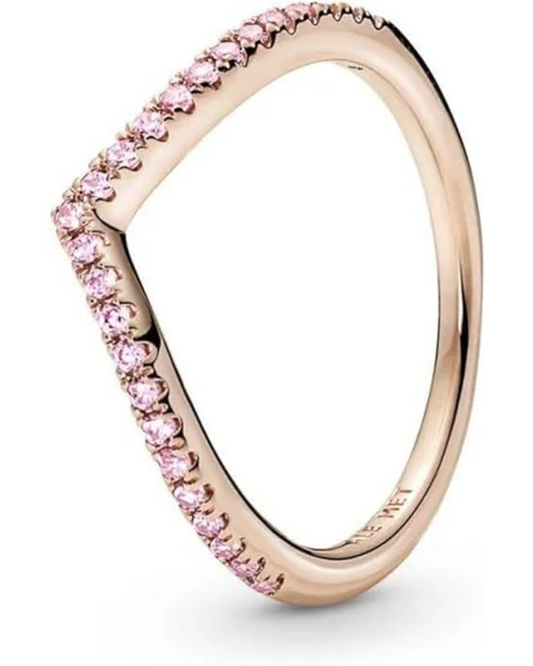 Anillo Rosa Brillante