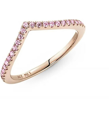 Anillo Rosa Brillante