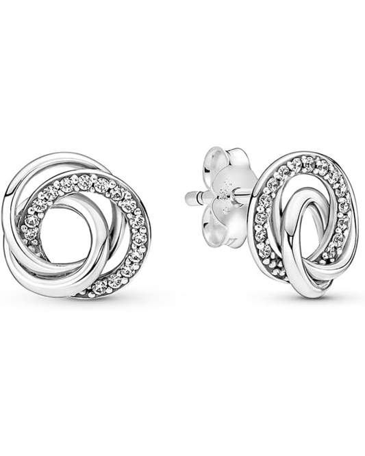 Aretes Círculos entrelazados