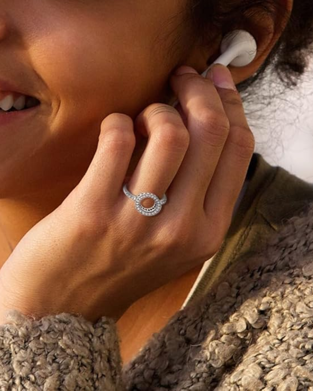 Anillo circonita cubica