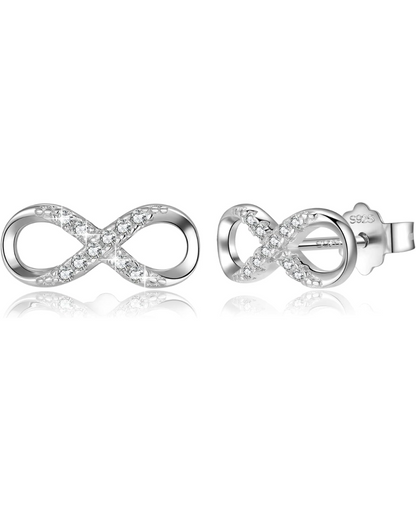 Aros de Boton Infinito reluciente