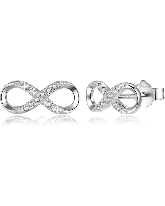 Aros de Boton Infinito reluciente