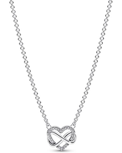 Corazón con infinito entrelazado